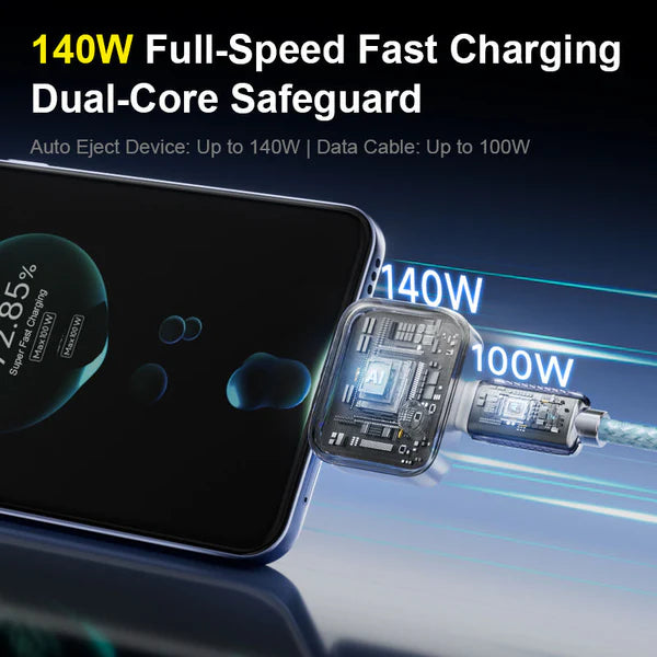 Original Qualiti Auto Eject Charger 140W