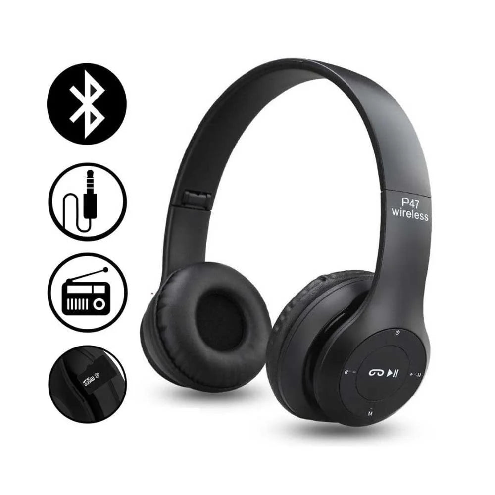 Original P47 Headphone - Good Quality Rechargeable Bluetooth Headphone