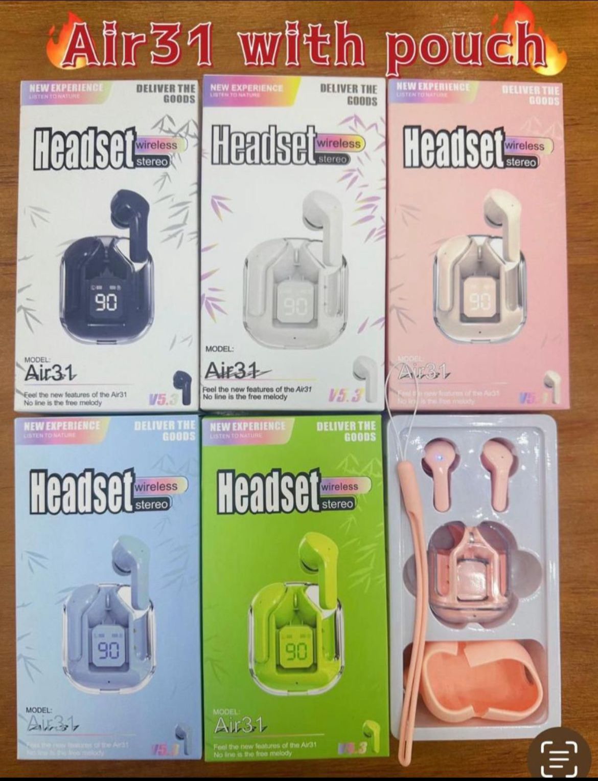 Air31 Airbuds With Pouch