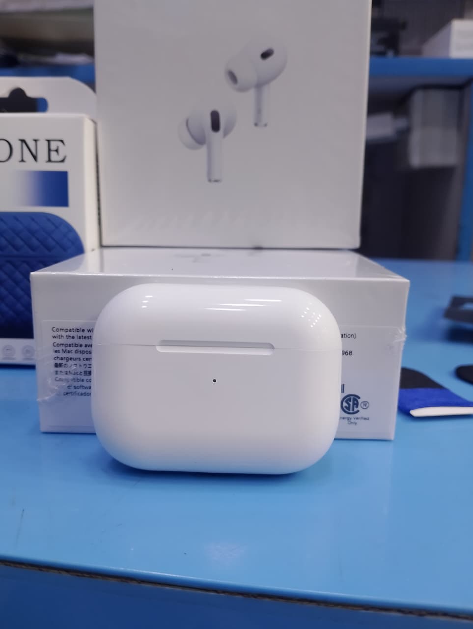5 in 1 OFFER  AIRPODS PRO2 + SILICON CASE + PUBG GLOVES + SUCTION PAD + AIRPODS GRIP DORI