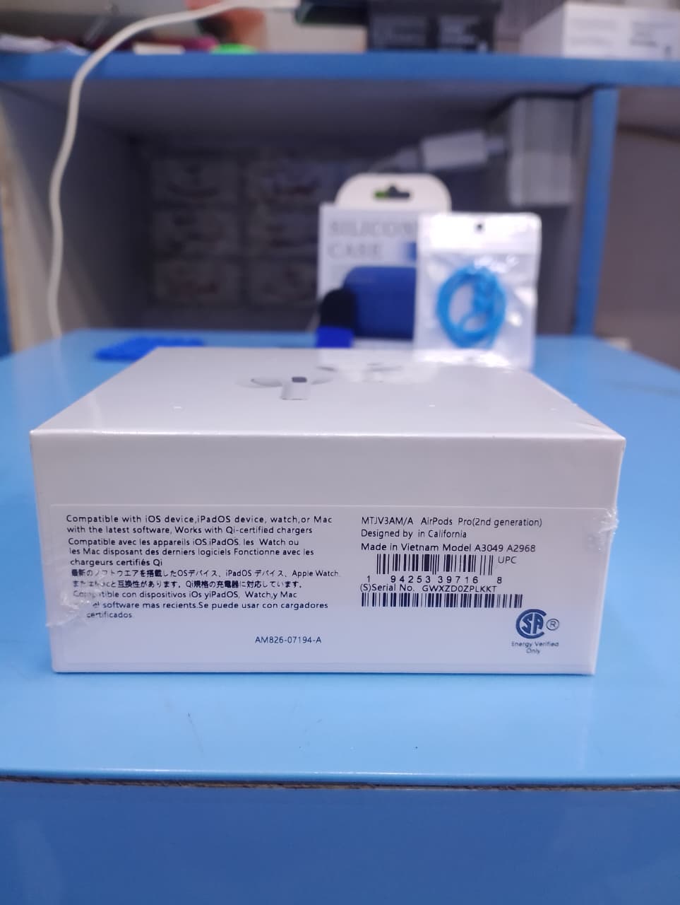 5 in 1 OFFER  AIRPODS PRO2 + SILICON CASE + PUBG GLOVES + SUCTION PAD + AIRPODS GRIP DORI