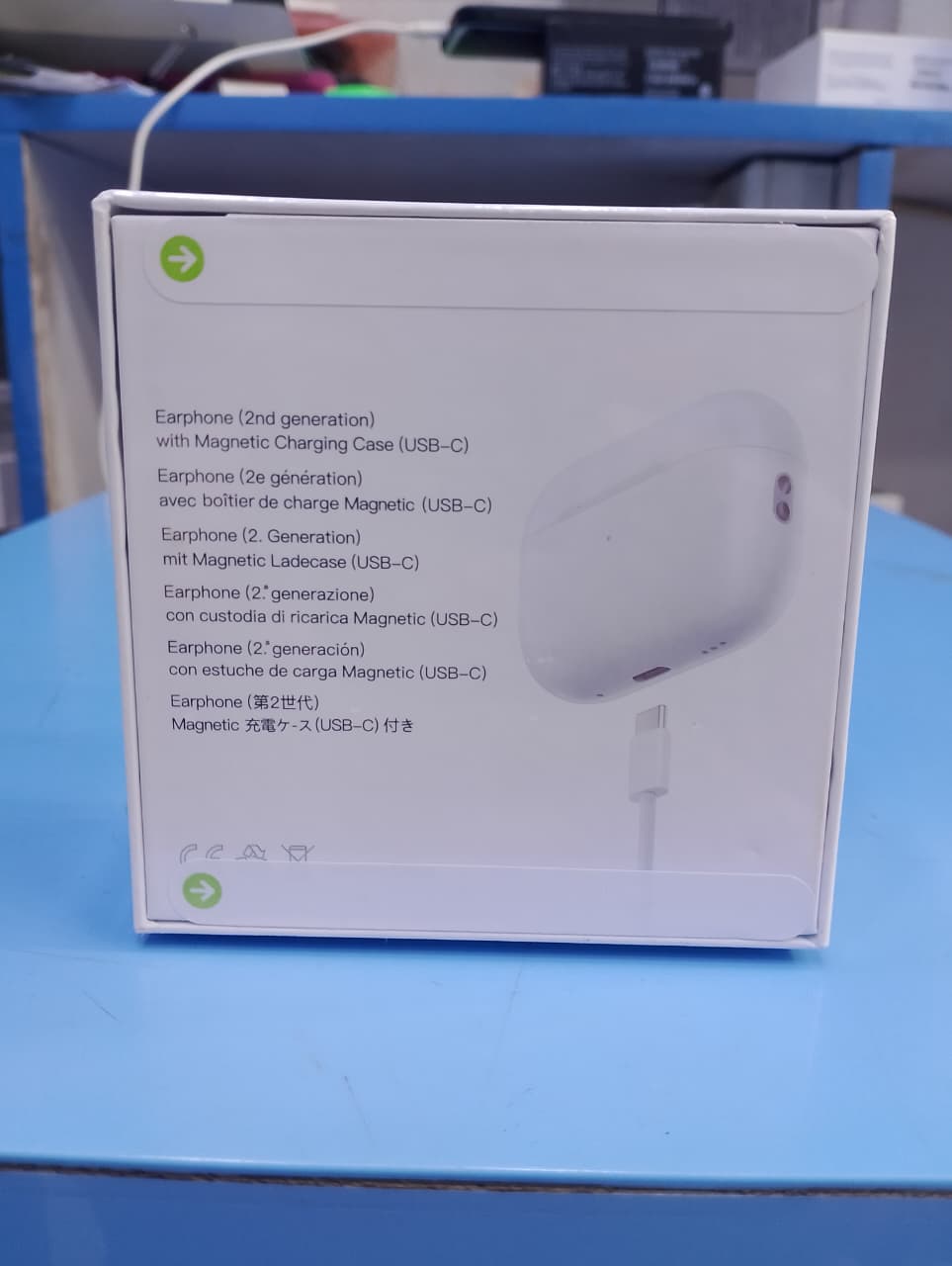 5 in 1 OFFER  AIRPODS PRO2 + SILICON CASE + PUBG GLOVES + SUCTION PAD + AIRPODS GRIP DORI